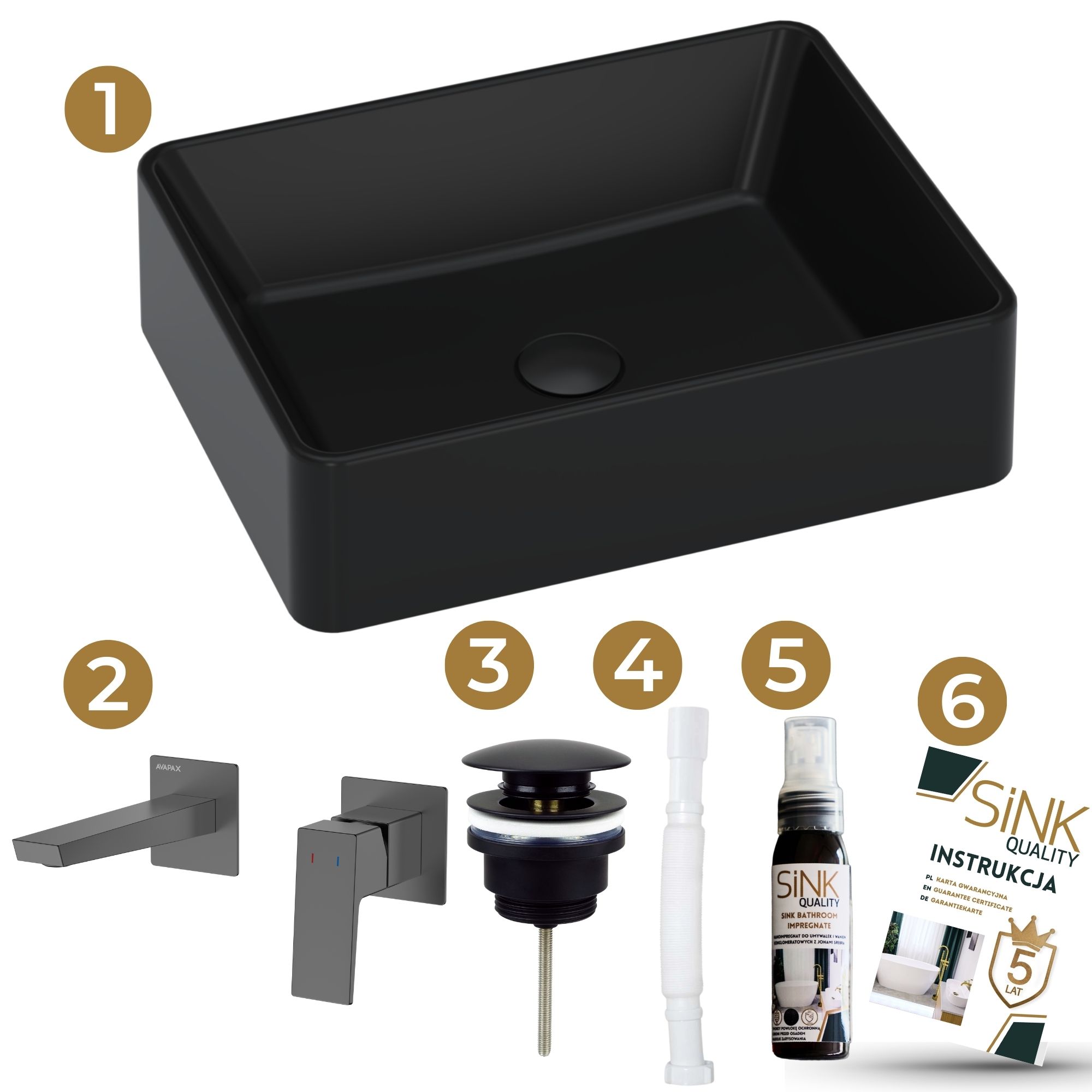 Zestaw: łazienka futurystyczna